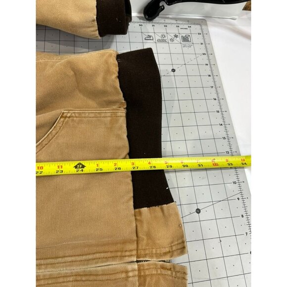 Red Kap Tan Canvas Duck Quilted Hooded Work Jacket Men’s Size 2XL Vintage - Picture 13 of 15